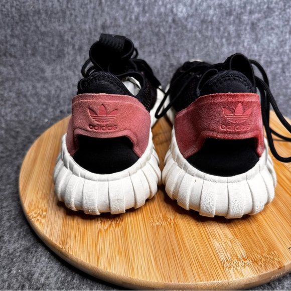 Adidas Tubular Doom Sock Primeknit Black Raw Pink Sneaker Sz 8.5 - Picture 3 of 8